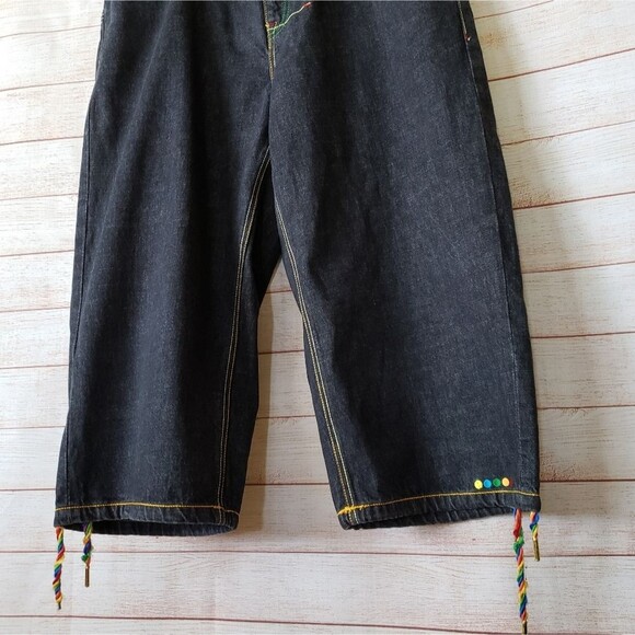 Men's COOGI 100% Cotton Denim Long Shorts Zipper Fly Back Patch Pockets Waist 38 - Picture 5 of 13